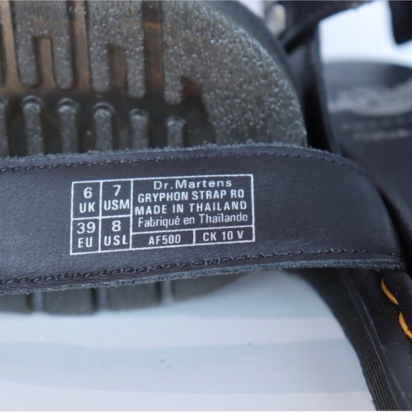 Rick Owens x Dr. Martens Leather Gryphon Gladiator Sandals Women's 8 Men… - Picture 8 of 14